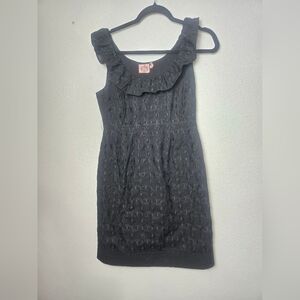 Juicy Couture Black Textured Mini Dress